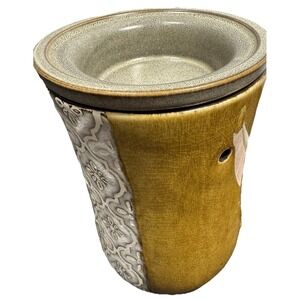 Scentsy Wax Warmer, Moroccan Stencil‎ Deluxe Full Size, Boho Earthy Design EUC